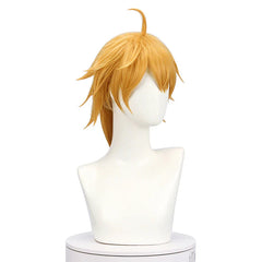 Halloweez Genshin Impact Tohma Cosplay Wig - 55cm Heat Resistant Yellow Men Wigs - Halloweez