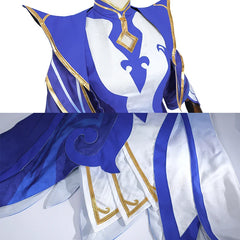 New Skin Irelia Women Cosplay Costume by Halloweez - Blue White Dress for Halloween - Halloweez