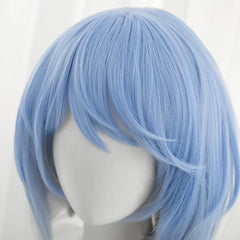 New Arrival: Halloweez Irelia Cosplay Wig - 35cm Gradient Blue Synthetic Hair for Women - Halloweez