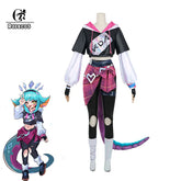 Halloweez Neeko Cosplay Costume - Women's Super Fan Party Suit with Tail - Halloweez