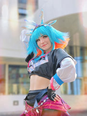 Halloweez Neeko Cosplay Costume - Women's Super Fan Party Suit with Tail - Halloweez