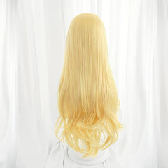 Halloweez Lovestruck Lux Cosplay Wig 85cm - Premium Yellow Women's Cosplay Wigs - Halloweez