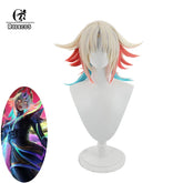 Halloweez Prestige Empyrean Kayle Cosplay Wig - 40cm Mixed Color Women's Wigs for Ultimate Role Play - Halloweez