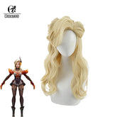 Halloweez High Noon Evelynn Cosplay Wig - 55cm Blonde Synthetic Hair for Women - Halloweez