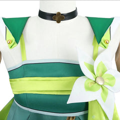 Halloweez Verina Cosplay Costume - Wuthering Waves Spectro Congenital Resonator Green Dress for Women - Halloweez