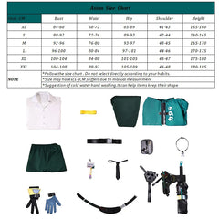 Halloweez Zenless Zone Zero Harumasa Cosplay Costume with Headband and Choker for Men & Women - Halloweez