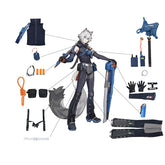 Halloweez Zenless Zone Zero Seth Lowell Cosplay Costume - Rookie Officer Seth Men's Halloween Party Suit - Halloweez