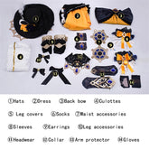 Halloweez Genshin Impact Navia Fontaine Cosplay Costume Steampunk Spina di Rosula Dress with Hat for Women - Halloweez