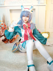 Halloweez Genshin Impact Fontaine Sigewinne Cosplay Costume - Halloween Nurse Outfit for Women - Halloweez