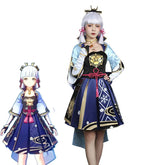 Halloweez Kamisato Ayaka Cosplay Costume for Women - Genshin Impact Inspired Outfit Dress for Halloween Role Play - Halloweez