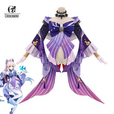 Halloweez Sangonomiya Kokomi Cosplay Costume - Women's Full Set with Headwear for Halloween - Halloweez