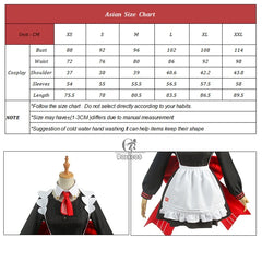Halloweez Noelle Cosplay Costume - Premium Game Maid Outfit for Women with Hat - Halloweez
