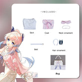 Halloweez Sangonomiya Kokomi New Skin Cosplay Costume - Genshin Impact Pink Dress for Women - Halloweez