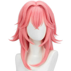 Halloweez Yae Miko Cosplay Wig - 80cm Long Pink Straight Hair for Yae Guuji - Halloweez