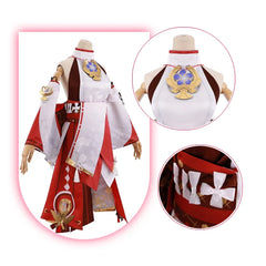 Halloweez Yae Miko Cosplay Costume - Authentic Guuji Dress Set for Women - Halloweez
