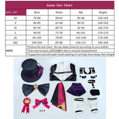 Halloweez Cosplay Costume - Genshin Impact Twins Lyney Magic Hat Trick Uniform for Women - Halloweez