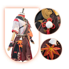 Halloweez Kaedehara Kazuha Cosplay Costume - Premium Genshin Impact Kiryu Kazuha Outfit for Men - Halloweez
