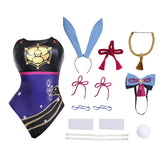 Halloweez Ayaka Bunny Girl Outfit - New Original Genshin Impact Sexy Women Jumpsuit Full Set - Halloweez
