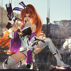 Halloweez Miss Fortune Cosplay Costume - Game LOL Cosplay Costume Sexy Women Dress Full Set New Skin - Halloweez