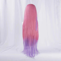 Halloweez Crystal Rose Seraphine Cosplay Wig - 85cm Long Gradient Color Synthetic Hair for Women - Halloweez