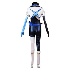 Halloweez Akali Cosplay Costume - Game LOL Akali Women's Halloween Outfit with Mask - Halloweez