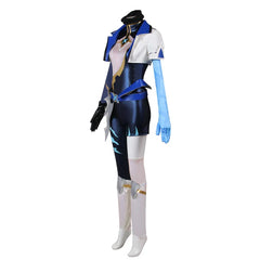 Halloweez Akali Cosplay Costume - Game LOL Akali Women's Halloween Outfit with Mask - Halloweez
