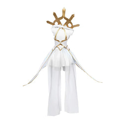 Halloweez Elementalist Lux Cosplay Costume - Premium White Dress for Women - Halloweez