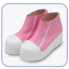 Halloweez Heartsteel Alune Cosplay Flats - Pink Zipper Casual Women's Shoes for Parties - Halloweez