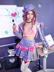 Halloweez Caitlyn Heartache & Heartthrob Cosplay Costume - Perfect for Valentine's Day and Halloween Parties - Halloweez
