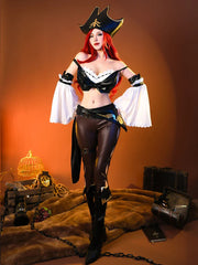 Halloweez Miss Fortune Cosplay Costume - The Bounty Hunter Outfit for Women - Halloweez