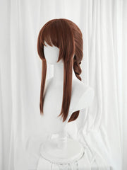 Halloweez Risen Legend Ahri Cosplay Wig - 65cm Brown Braid Style - Halloweez