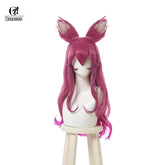 Halloweez Spirit Blossom Ahri Cosplay Costume Set with Wig - Women's Kimono Dress - Halloweez
