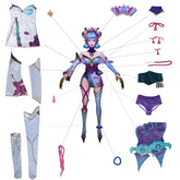 Halloweez Spirit Blossom Evelynn Cosplay Costume - Women's Kimono Dress with Headwear Full Set - Halloweez