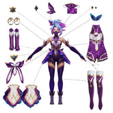 Halloweez Star Guardian Akali Cosplay Costume - League of Legends Inspired Women's Outfit - Halloweez
