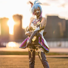 Halloweez Star Guardian Akali Cosplay Costume - League of Legends Inspired Women's Outfit - Halloweez