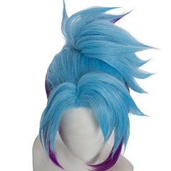 Halloweez Star Guardian Akali Cosplay Wig - 40cm Mixed Color Women's Cosplay Wigs with Ponytail - Halloweez