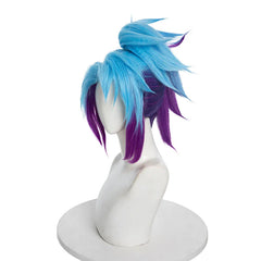 Halloweez Star Guardian Akali Cosplay Wig - 40cm Mixed Color Women's Cosplay Wigs with Ponytail - Halloweez