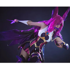 Halloweez Star Guardian Xayah Cosplay Costume - Women's Xayah Suit with Cloak for Halloween Carnival - Halloweez