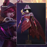 Halloweez Xayah Cosplay Costume - The Rebel Champion Outfit for Women with Cloak - Halloweez