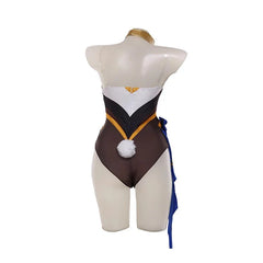 New Original Halloweez Layla Bunny Girl Costume - Sexy Exotic Dancer Jumpsuit Full Set - Halloweez