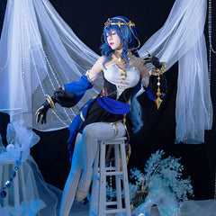 Halloweez Layla Cosplay Costume - Genshin Impact Women's Exotic Dancer Halloween Costume Full Set - Halloweez