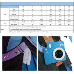Halloweez Cosplay Costume - Game Honkai Star Rail Cute Blue Women Dress for Halloween Carnival Party Sailor Uniform - Halloweez