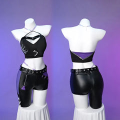 Exclusive Halloweez Acheron Cosplay Costume from Honkai Star Rail - Galaxy Rangers Racing Suit for Women - Halloweez