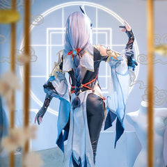 Halloweez Shenhe Cosplay Costume - Women's Sexy Jumpsuit Outfits for Genshin Impact Fans - Halloweez