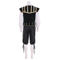Halloweez Renaissance Tudor Noble Court Doublet Costume - Medieval Jerkin Vest & Viking-Inspired Attire for Men - Halloweez