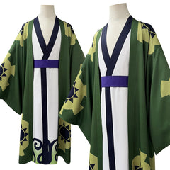 One Piece Zoro Roronoa Wano Arc Cosplay Costume, Custom, Comic Con Outfit - Halloweez