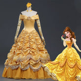 Belle Princess Adult Cosplay Gown Custom for Halloween Theme Party
