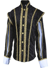Men’s Halloweez Jacket Cosplay Costume - Renaissance Elizabethan Uniform for Medieval Events - Halloweez