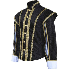 Men’s Halloweez Jacket Cosplay Costume - Renaissance Elizabethan Uniform for Medieval Events - Halloweez