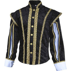 Men’s Halloweez Jacket Cosplay Costume - Renaissance Elizabethan Uniform for Medieval Events - Halloweez
